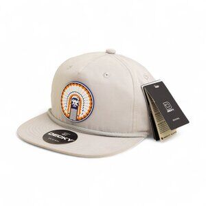 Illinois Fighting Illini Chief Illiniwek 3D Classic Rope Hat- Grey